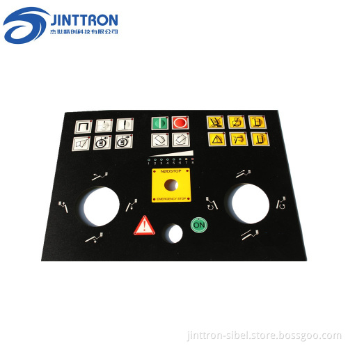 Elvator control panel embossed buttons membrane overlay sticker